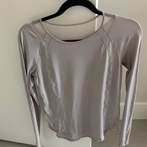 lululemon athletica Light pale pink/ purple Gray Long Sleeve Top Size 6